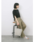 ツイストスリーブTシャツ