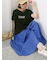 ロゴ刺繍フレンチスリーブTシャツ