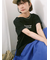 ロゴ刺繍フレンチスリーブTシャツ
