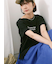 ロゴ刺繍フレンチスリーブTシャツ
