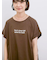 ロゴ刺繍フレンチスリーブTシャツ