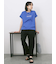 ロゴ刺繍フレンチスリーブTシャツ