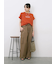 ロゴ刺繍フレンチスリーブTシャツ