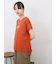 ロゴ刺繍フレンチスリーブTシャツ
