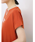 ロゴ刺繍フレンチスリーブTシャツ