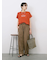 ロゴ刺繍フレンチスリーブTシャツ