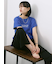 ロゴ刺繍フレンチスリーブTシャツ