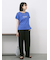 ロゴ刺繍フレンチスリーブTシャツ