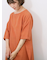 リネンタッチワイドブラウス