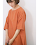 リネンタッチワイドブラウス