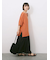 リネンタッチワイドブラウス