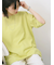 リネンタッチワイドブラウス