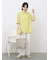 リネンタッチワイドブラウス