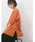 リネンタッチワイドブラウス