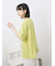 リネンタッチワイドブラウス
