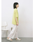 リネンタッチワイドブラウス
