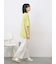 リネンタッチワイドブラウス
