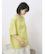 リネンタッチワイドブラウス