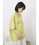 リネンタッチワイドブラウス