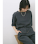 リネンタッチワイドブラウス