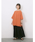 リネンタッチワイドブラウス