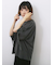 ◎【接触冷感】ベロアラインリボンTシャツ