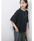 ◎【接触冷感】ベロアラインリボンTシャツ