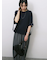 ◎【接触冷感】ベロアラインリボンTシャツ