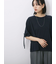 ◎【接触冷感】ベロアラインリボンTシャツ
