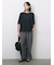 ◎【接触冷感】ベロアラインリボンTシャツ