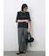 ◎【接触冷感】ベロアラインリボンTシャツ