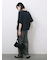 ◎【接触冷感】ベロアラインリボンTシャツ