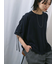 ◎【接触冷感】ベロアラインリボンTシャツ