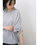 ◎【接触冷感】ベロアラインリボンTシャツ