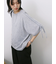 ◎【接触冷感】ベロアラインリボンTシャツ