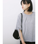 ◎【接触冷感】ベロアラインリボンTシャツ