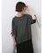 ◎【接触冷感】ベロアラインリボンTシャツ