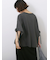 ◎【接触冷感】ベロアラインリボンTシャツ