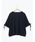 ◎【接触冷感】ベロアラインリボンTシャツ