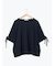 ◎【接触冷感】ベロアラインリボンTシャツ