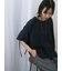 ◎【接触冷感】ベロアラインリボンTシャツ