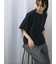 ◎【接触冷感】ベロアラインリボンTシャツ