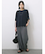 ◎【接触冷感】ベロアラインリボンTシャツ