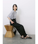 ◎【接触冷感】ベロアラインリボンTシャツ