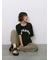 ◎【接触冷感】シャーリングドッキングTシャツ