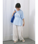 ◎【接触冷感】シャーリングドッキングTシャツ