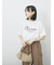 【接触冷感】ドルマンギャザー刺繍Tシャツ