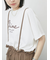 【接触冷感】ドルマンギャザー刺繍Tシャツ