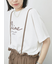 【接触冷感】ドルマンギャザー刺繍Tシャツ