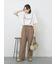【接触冷感】ドルマンギャザー刺繍Tシャツ